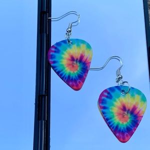 Handmade Guitar Pick Earrings